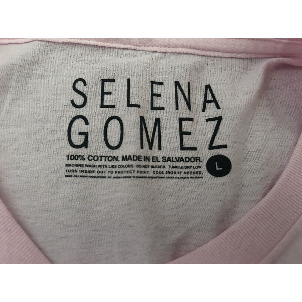 Selena Gomez - Women's Short Sleeve Floral T-Shirt - Pink - LARGE - Picture 3 of 3